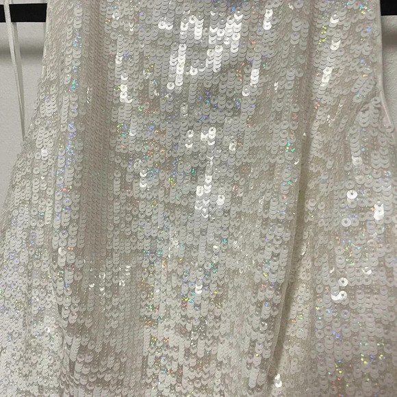 NWT Dress the Population Ashton Halter Top - Sequin Sleeveless Party Top - Picture 5 of 9